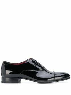 Scarosso derbies en cuir verni