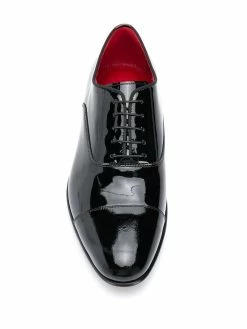 Scarosso derbies en cuir verni