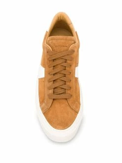 Scarosso baskets à empiècements contrastants