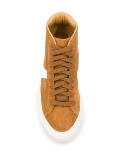 Scarosso baskets montantes à empiècements contrastants