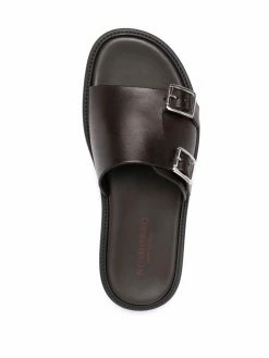 Scarosso claquettes Costantino à boucles