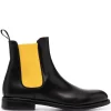 Scarosso Claudia colour-block anle boots