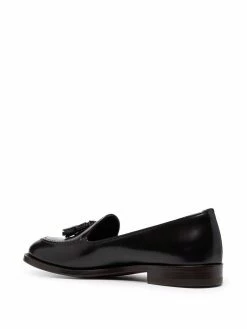 Scarosso Sienna tassel-embellished leather loafers