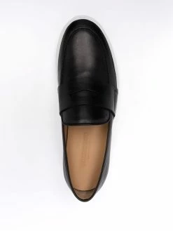 Scarosso mocassins en cuir Alberto à entaille penny